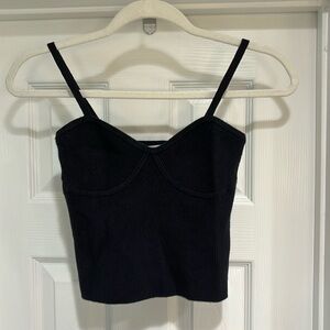 Madewell knit cropped tank size small